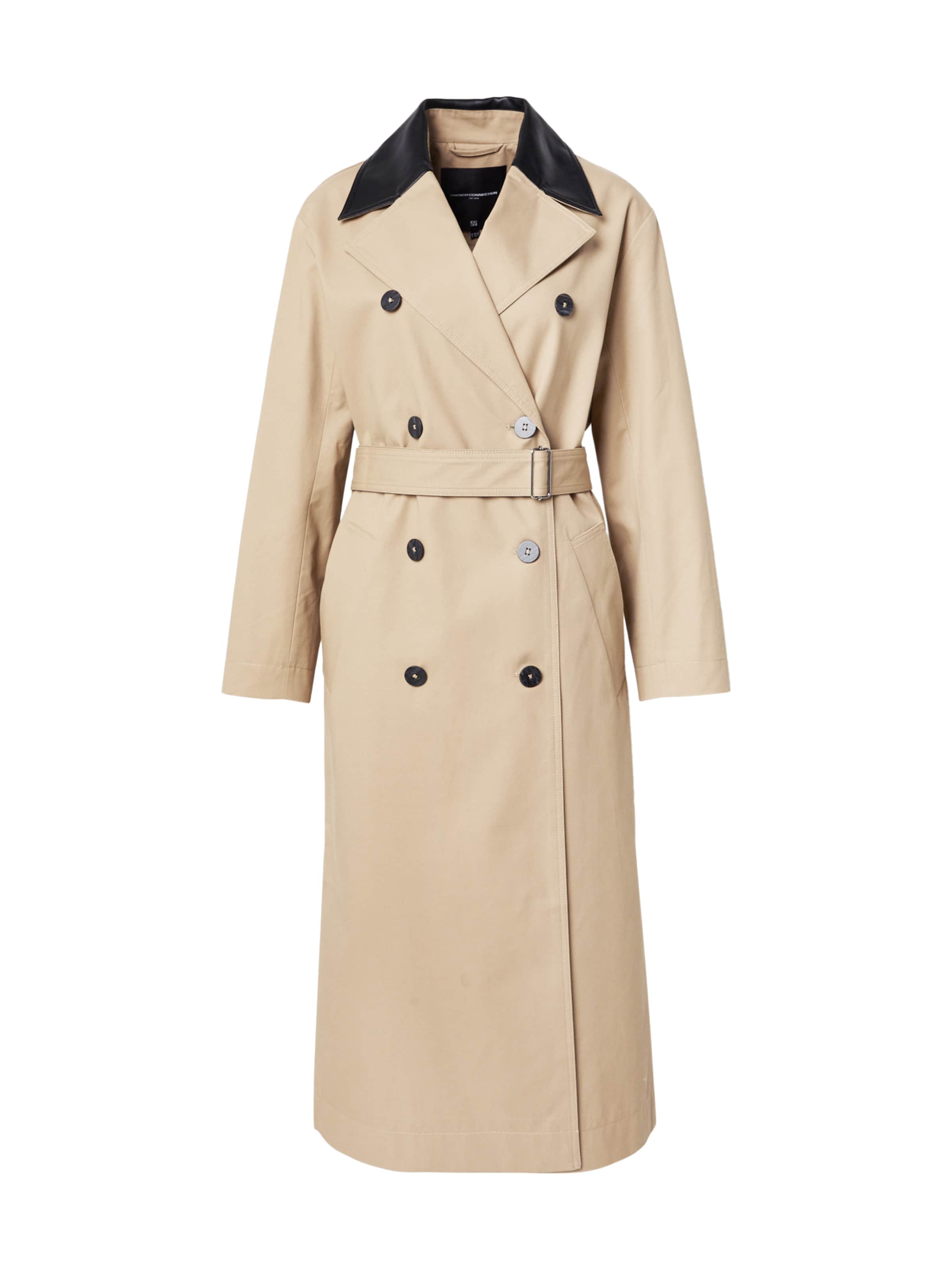 Manteau mi-saison 'DASHA' FRENCH CONNECTION en beige : devant