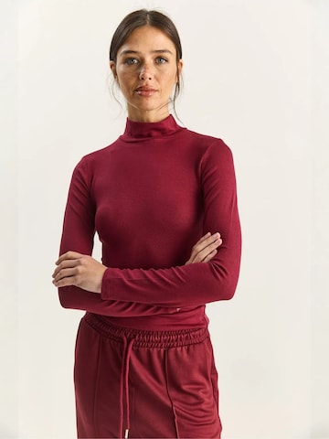 T-shirt Bianco Lucci en rouge