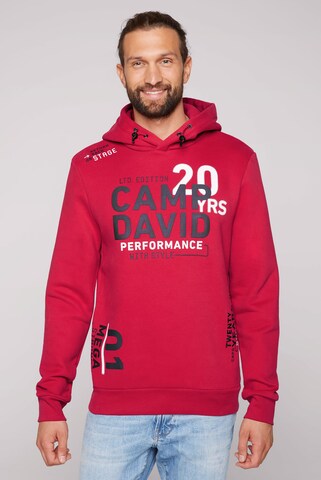CAMP DAVID - Sudadera en rosa: frente