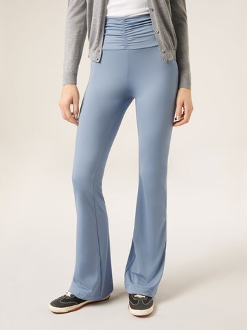 CALZEDONIA Flared Pants in Blue