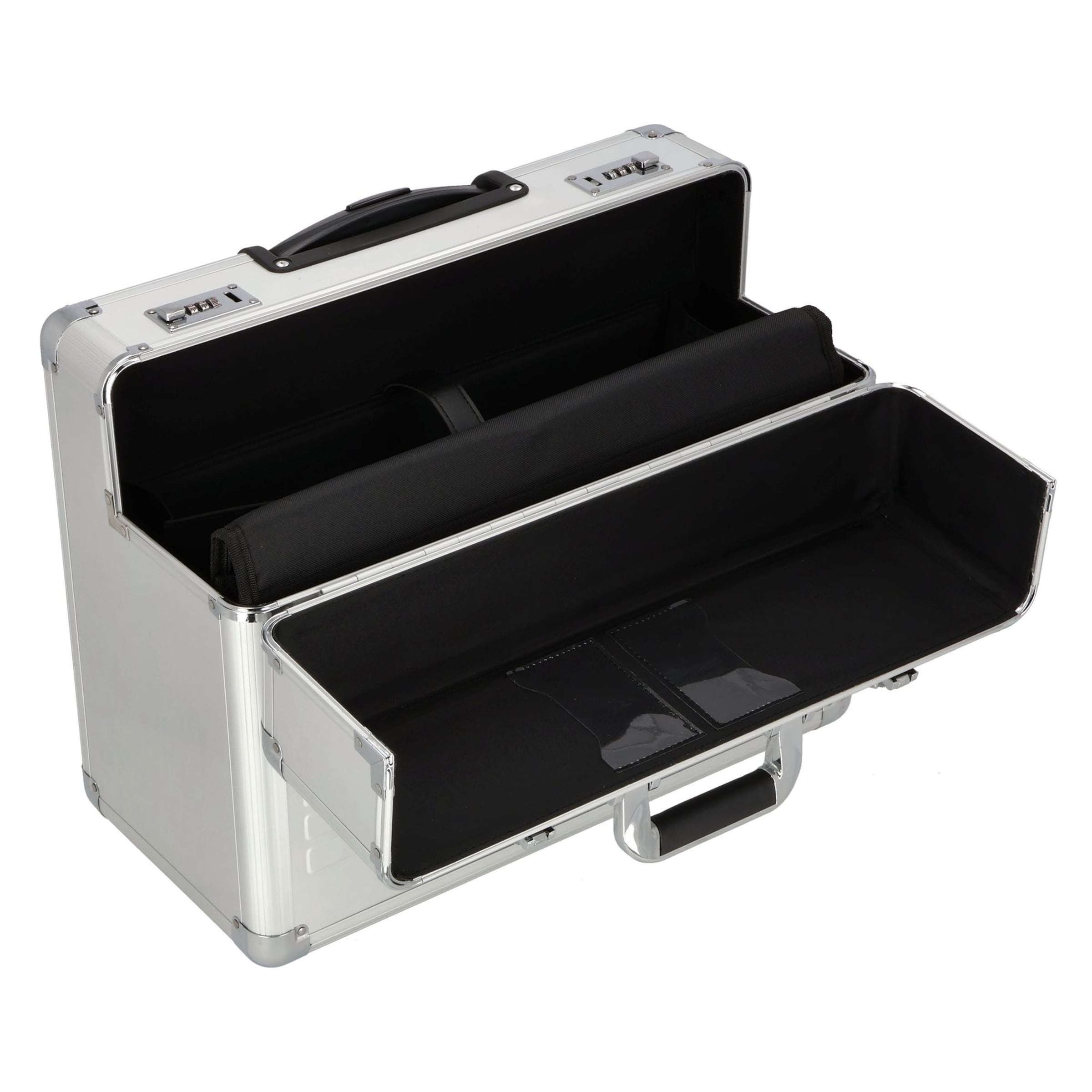 Valise de pilote Dermata en argent