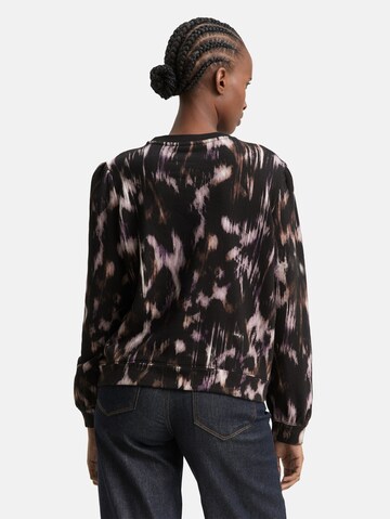 TOM TAILOR DENIM Sweatshirt in Schwarz