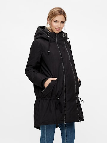 Manteau d’hiver 'Tikka Maddy' MAMALICIOUS en noir : devant