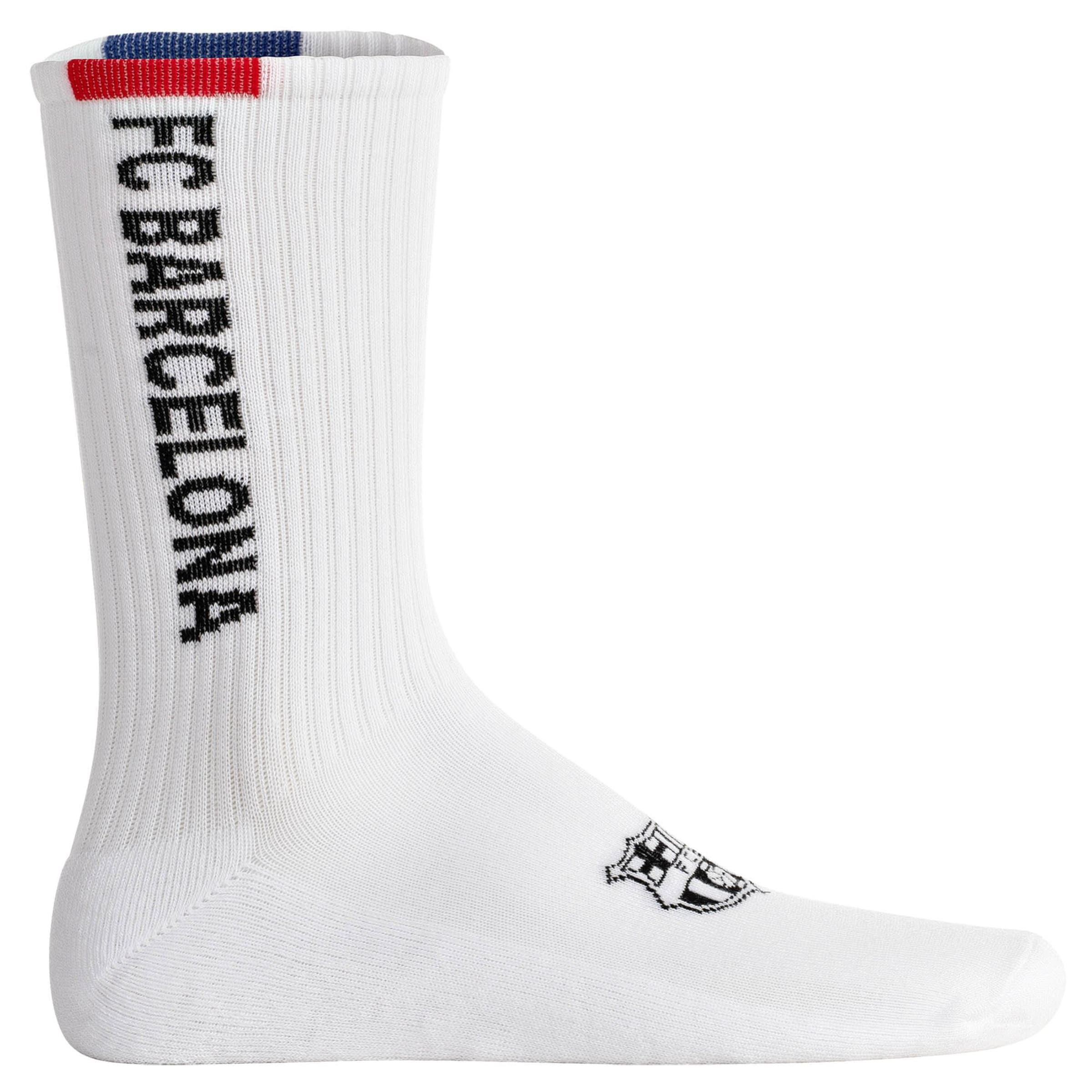 FC Barcelona Socken in Schwarz: Vorderseite