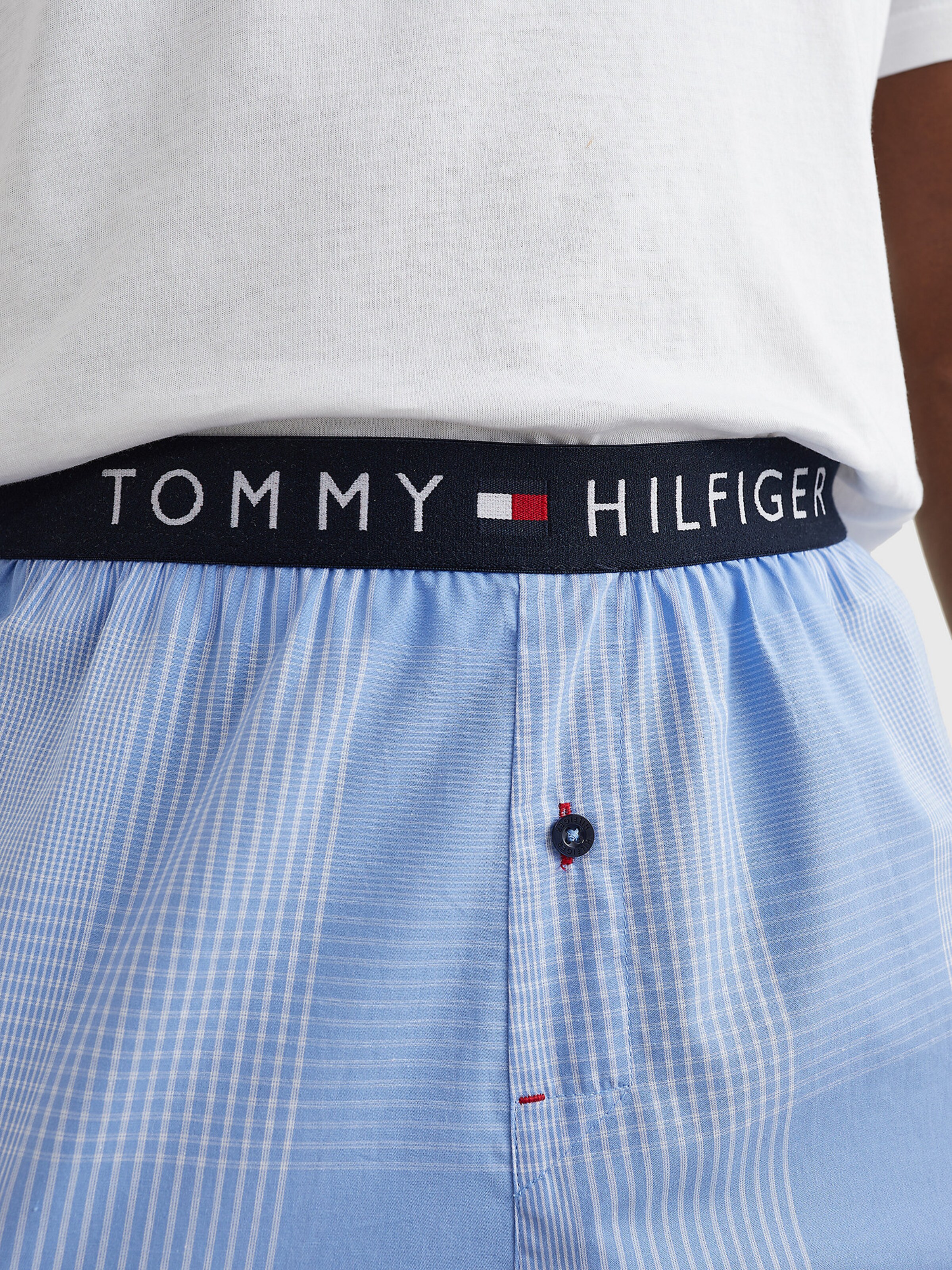 Männer Wäsche TOMMY HILFIGER Pyjamashorts in Nachtblau, Hellblau - RE72188 Männer Wäsche TOMMY HILFIGER Pyjamashorts in Nachtblau, Hellblau - RE72188