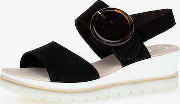 GABOR Sandals in Black: front