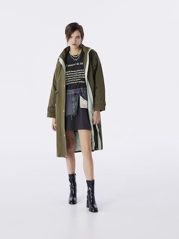 Twist Between-Seasons Coat in Green: front