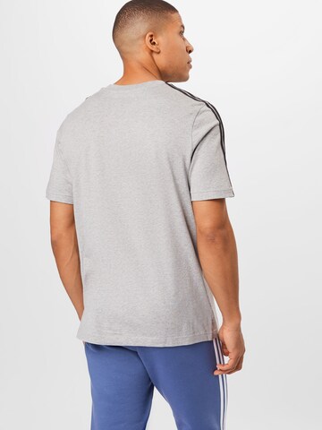 ADIDAS SPORTSWEAR Funkční tričko 'Essentials 3-Stripes' – šedá