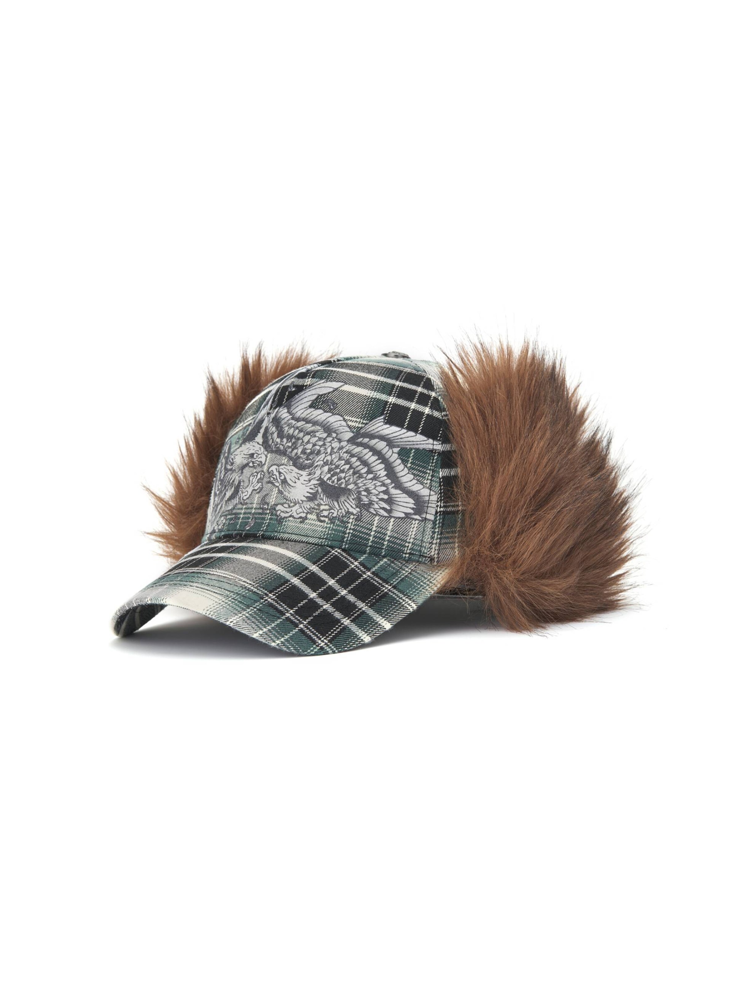 Cappello da baseball di Ed Hardy in grigio: lato