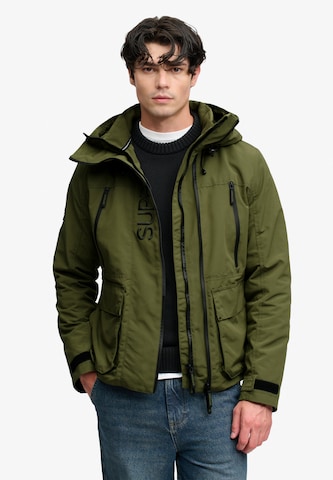 Superdry & Co Between-Season Jacket 'Ultimate' in Green: front