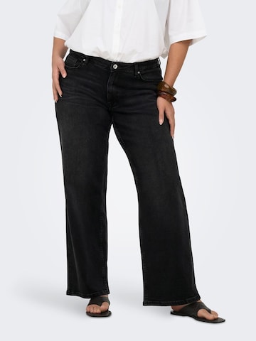 Wide Leg Jean ONLY Carmakoma en noir : devant