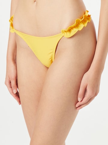 Pantaloncini per bikini di River Island in giallo: frontale