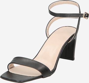 Trendyol - Sandalias con hebilla en negro: frente