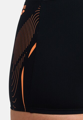 ARENA Athletic Swim Trunks 'GRAPHIC' in Black