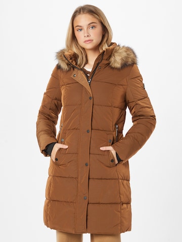 Fransa Winter Jacket 'Babac' in Brown: front