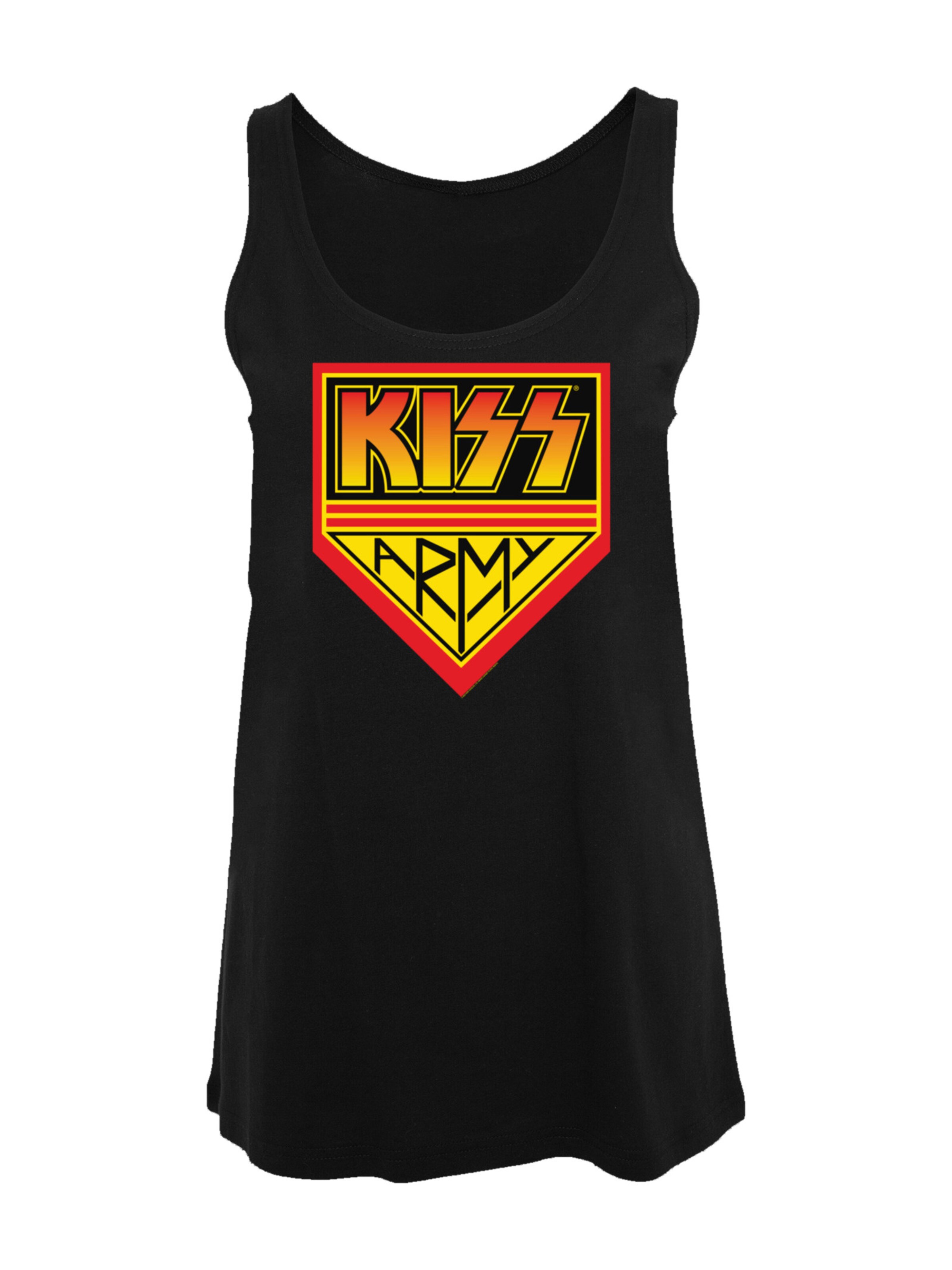 F4NT4STIC Top 'Kiss' in Zwart: voorkant