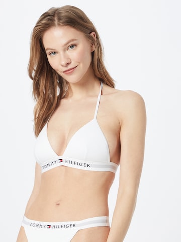 TOMMY HILFIGER Bikini Top in White: front