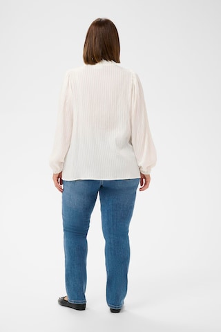 KAFFE CURVE Blouse 'Uma' in White