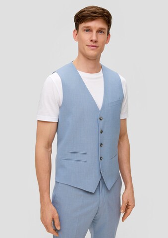 Gilet de costume s.Oliver BLACK LABEL en bleu : devant