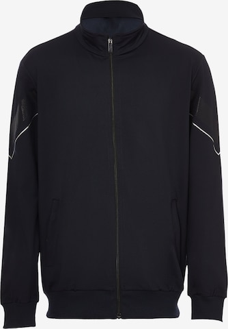 Tweek Zip-Up Hoodie in Blue: front