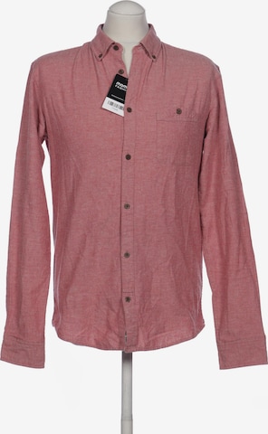 !Solid Button Up Shirt in M in Pink: front