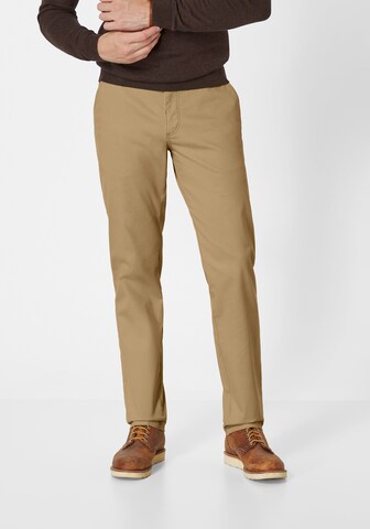 REDPOINT Slimfit Chinohose in Braun: Vorderseite
