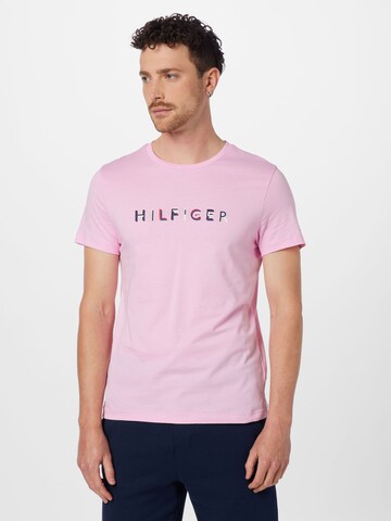 TOMMY HILFIGER Tričko – pink: přední strana