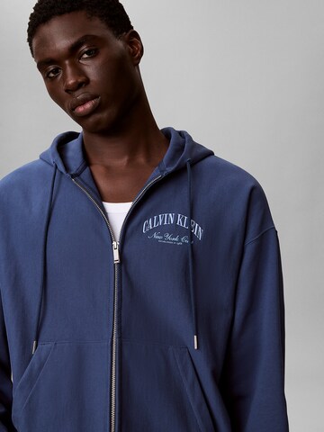 Calvin Klein Jeans Sweat jacket in Blue