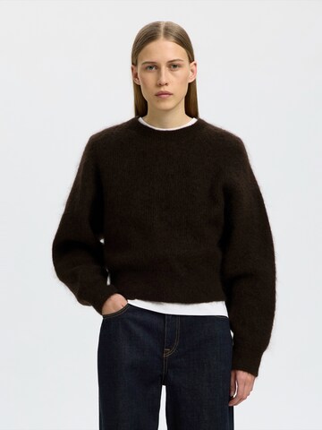SELECTED - Jersey en marrón: frente