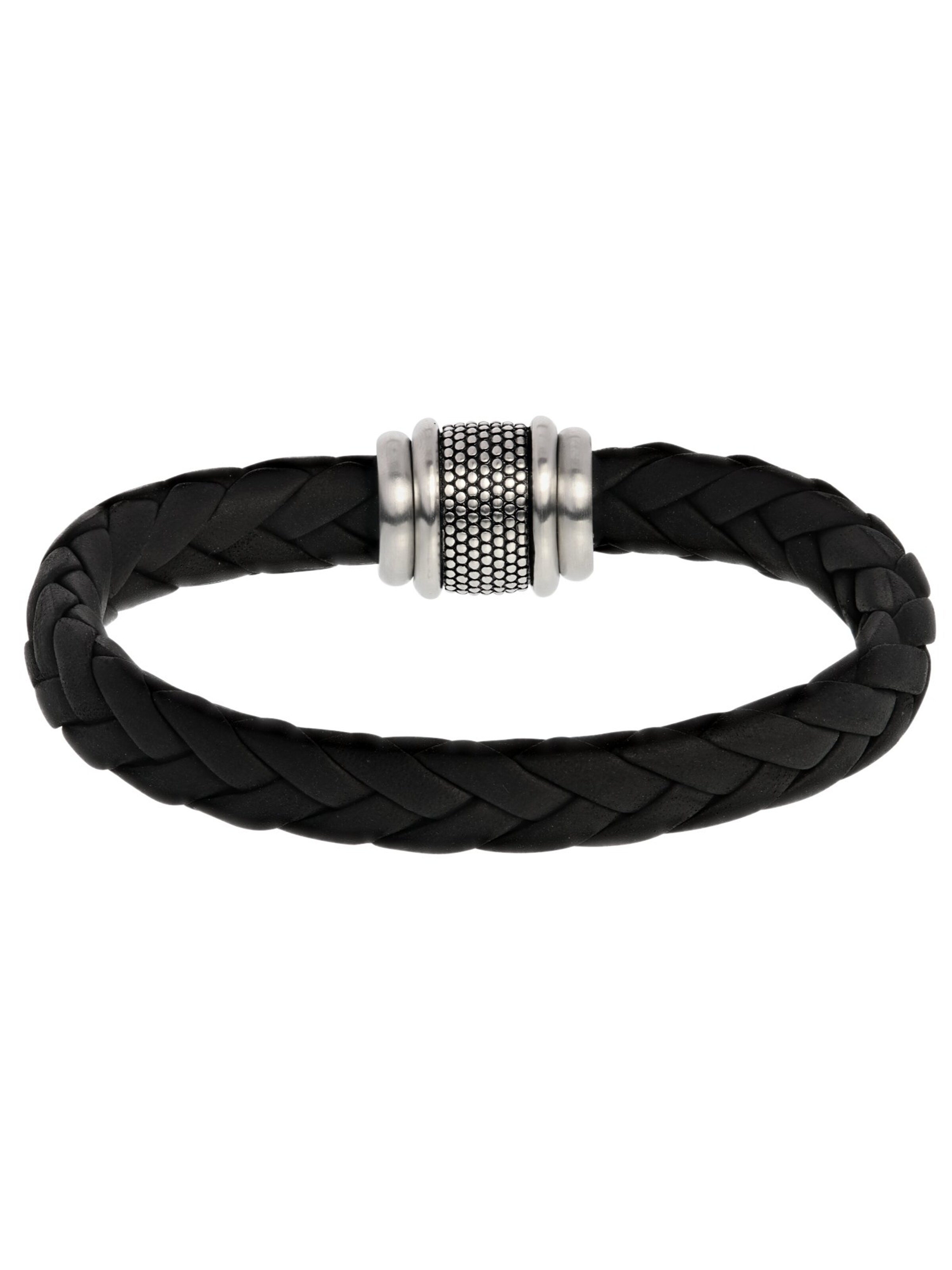 Lucardi Armband 'Urban Story' in Zwart: voorkant