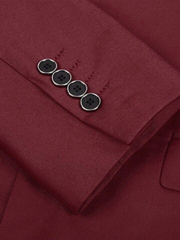 YOUTHUP Slim fit Suit Jacket 'Prägung' in Red