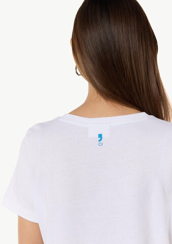 T-shirt comma casual identity en blanc