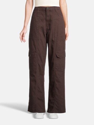 Loosefit Pantalon cargo AÉROPOSTALE en marron : devant