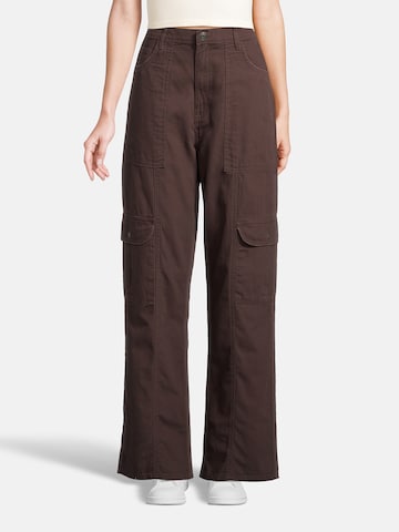 Loosefit Pantalon cargo AÉROPOSTALE en marron : devant