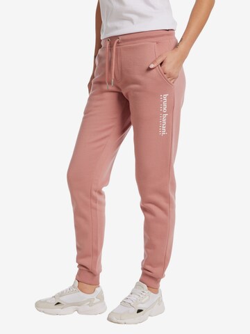 BRUNO BANANI Tapered Pants 'Carson' in Pink: front