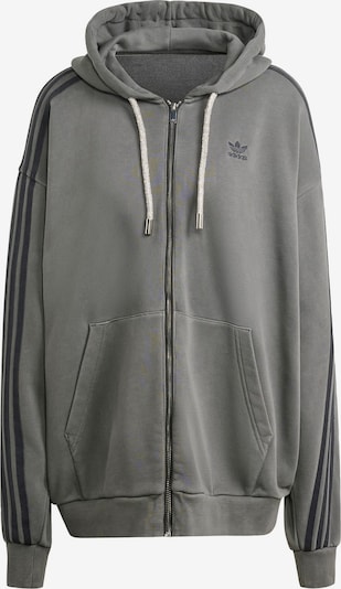 ADIDAS ORIGINALS Zip-Up Hoodie ' Adilenium ' in Grey / Black, Item view