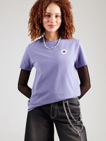 CONVERSE Μπλουζάκι σε λιλά: μπροστά