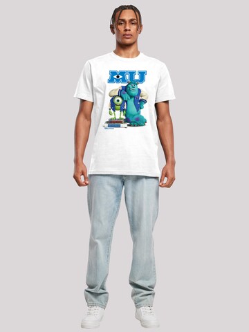 F4NT4STIC Shirt 'Disney Monsters University Poster' in White