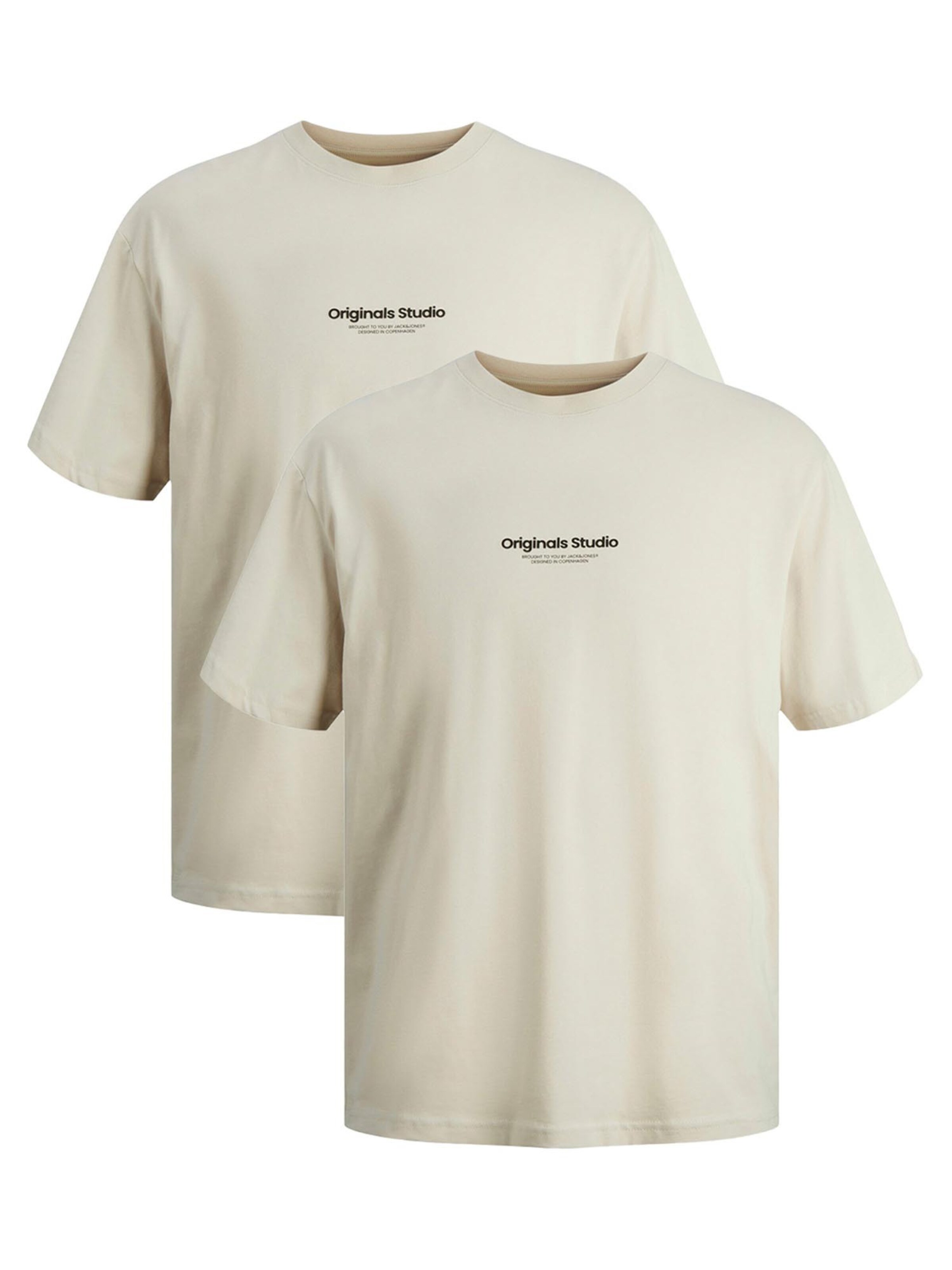 JACK & JONES Shirt 'Jorvesterbro' in Beige: voorkant