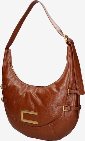Borsa a spalla di Custo Barcelona in marrone: frontale