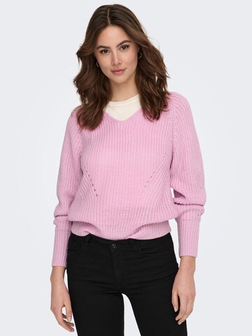 JDY Pullover 'Justy' in Pink: Vorderseite