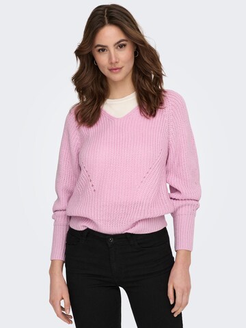 Pull-over 'Justy' JDY en rose : devant