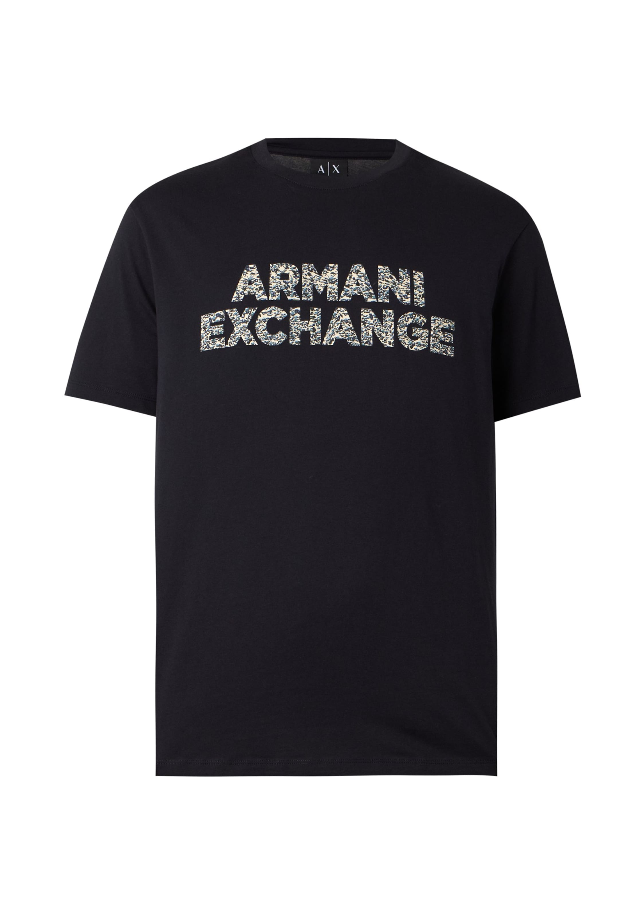 mėlyna ARMANI EXCHANGE Marškinėliai: priekis