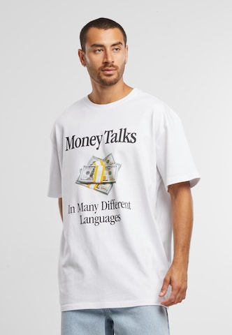 T-Shirt 'Money Talks' Mister Tee en blanc : devant