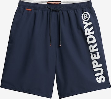 Superdry Badeshorts in Blau: Vorderseite