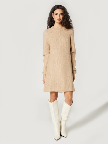 Guido Maria Kretschmer Women Gebreide jurk 'Mara' in Beige: voorkant