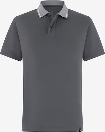 Boggi Milano Poloshirt in Grau: Vorderseite