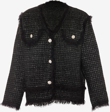 ALARY Knit Cardigan in Black: front