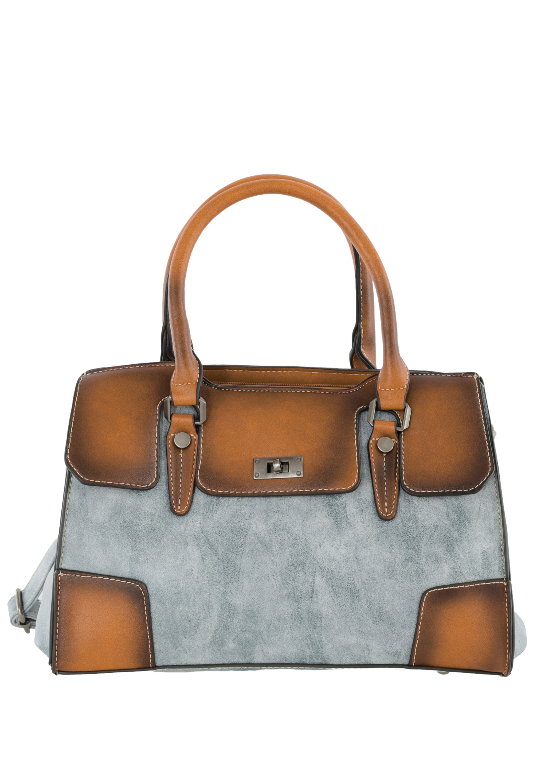 HARPA Henkeltasche 'LIORA' in Blau: Vorderseite