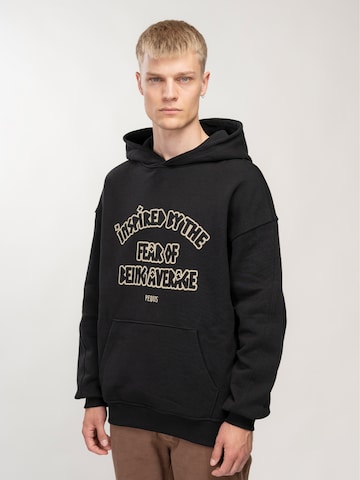 Pequs - Sudadera 'INSPIRED BY THE FEAR' en negro: frente